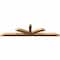 Ekena Millwork Richland Smooth Timber Gable Bracket, Western Red Cedar, 84"W x 21"H x 3 1/2"D x 3 1/2"F, 6/12 Pitch GBW084X21X0404RIC00SWR - alternate 5